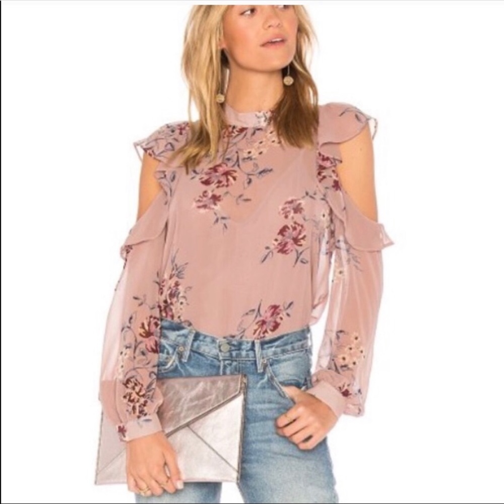 Nasty Gal cold shoulder blouse w matching tank